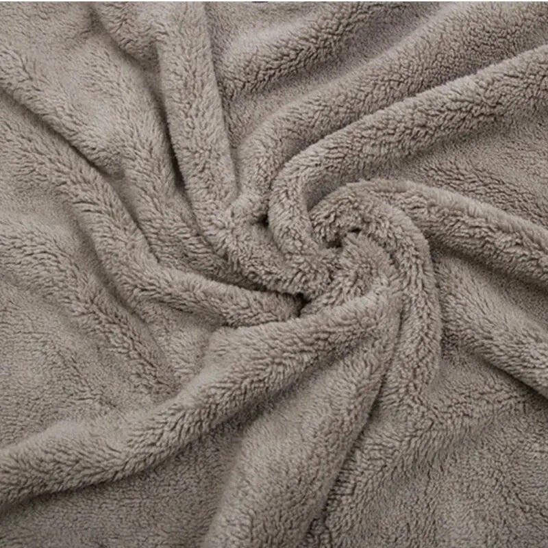 Toalla de microfibra (75 x 35 cm) para lavado y limpieza de automóviles; paño grueso y resistente de alta absorción para el cuidado de puertas y ventanas y para detallado automotriz.