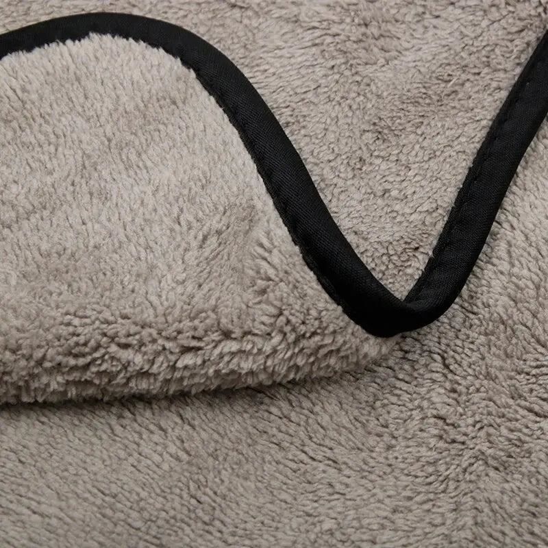 Toalla de microfibra (75 x 35 cm) para lavado y limpieza de automóviles; paño grueso y resistente de alta absorción para el cuidado de puertas y ventanas y para detallado automotriz.